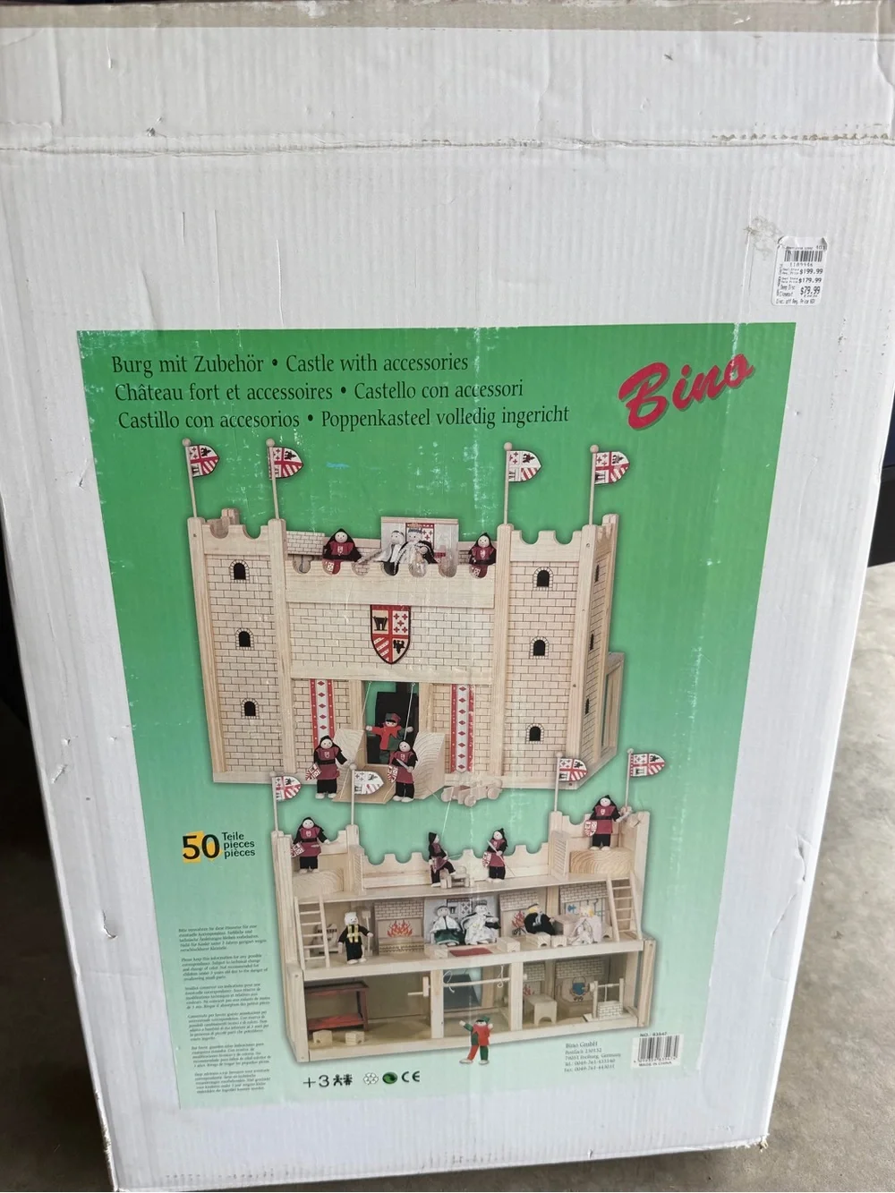 Bino Wooden Castle set, model number 83047.